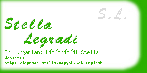 stella legradi business card